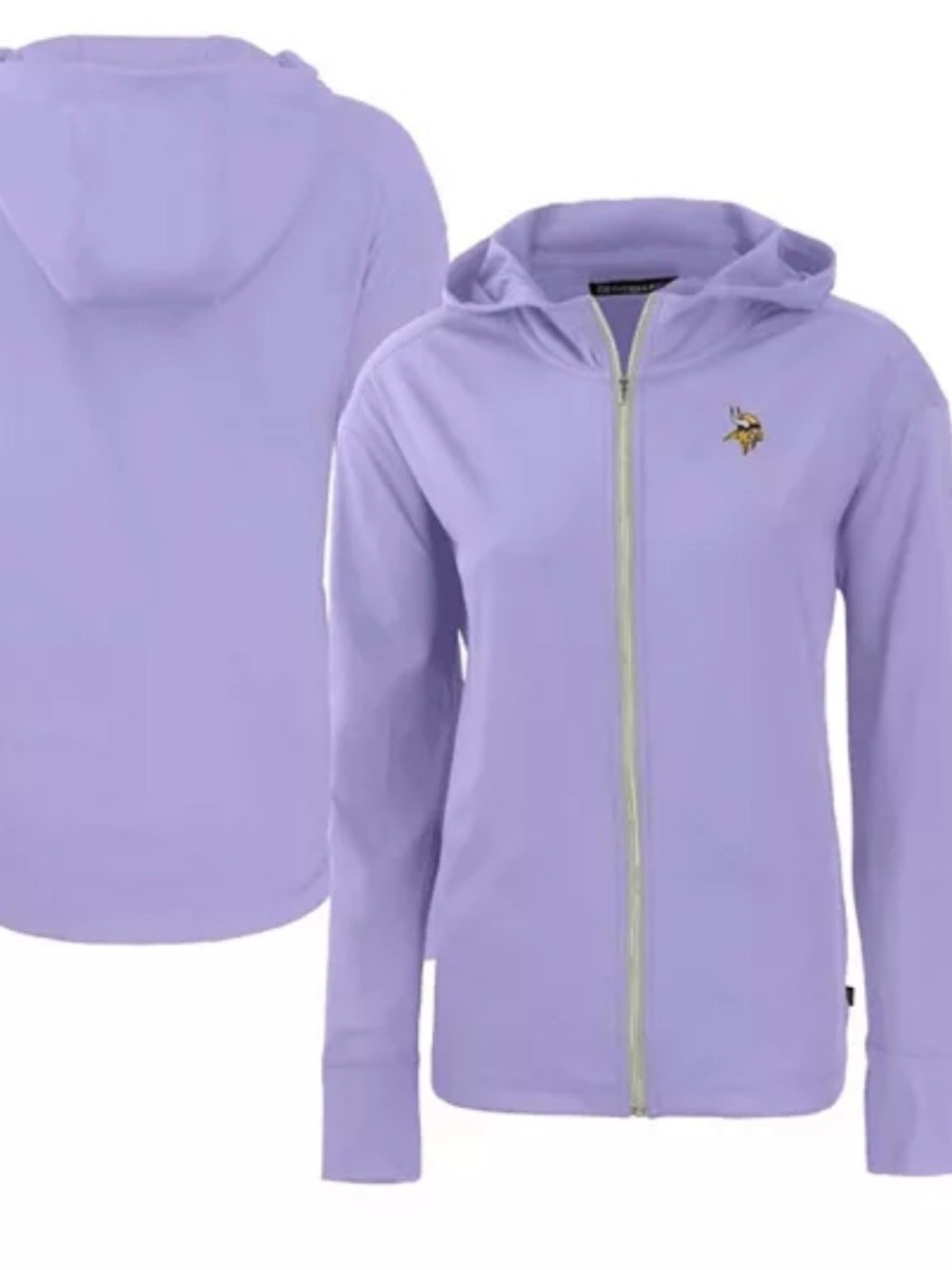 Cutter & Buck Womens Zip MN Vikings Minnesota NFL Football Hoodie Size Large